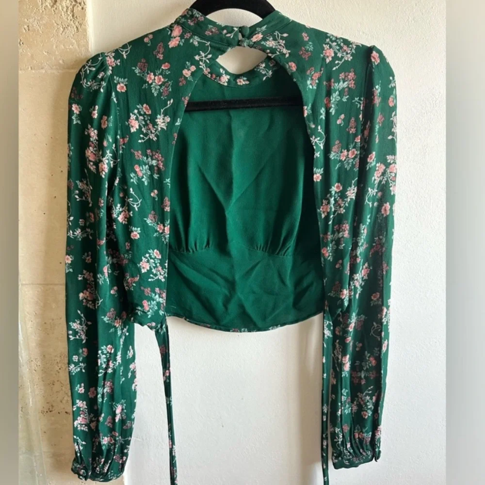 NWOT Reformation Raye Top in Emelia Floral 0 - Picture 7 of 9